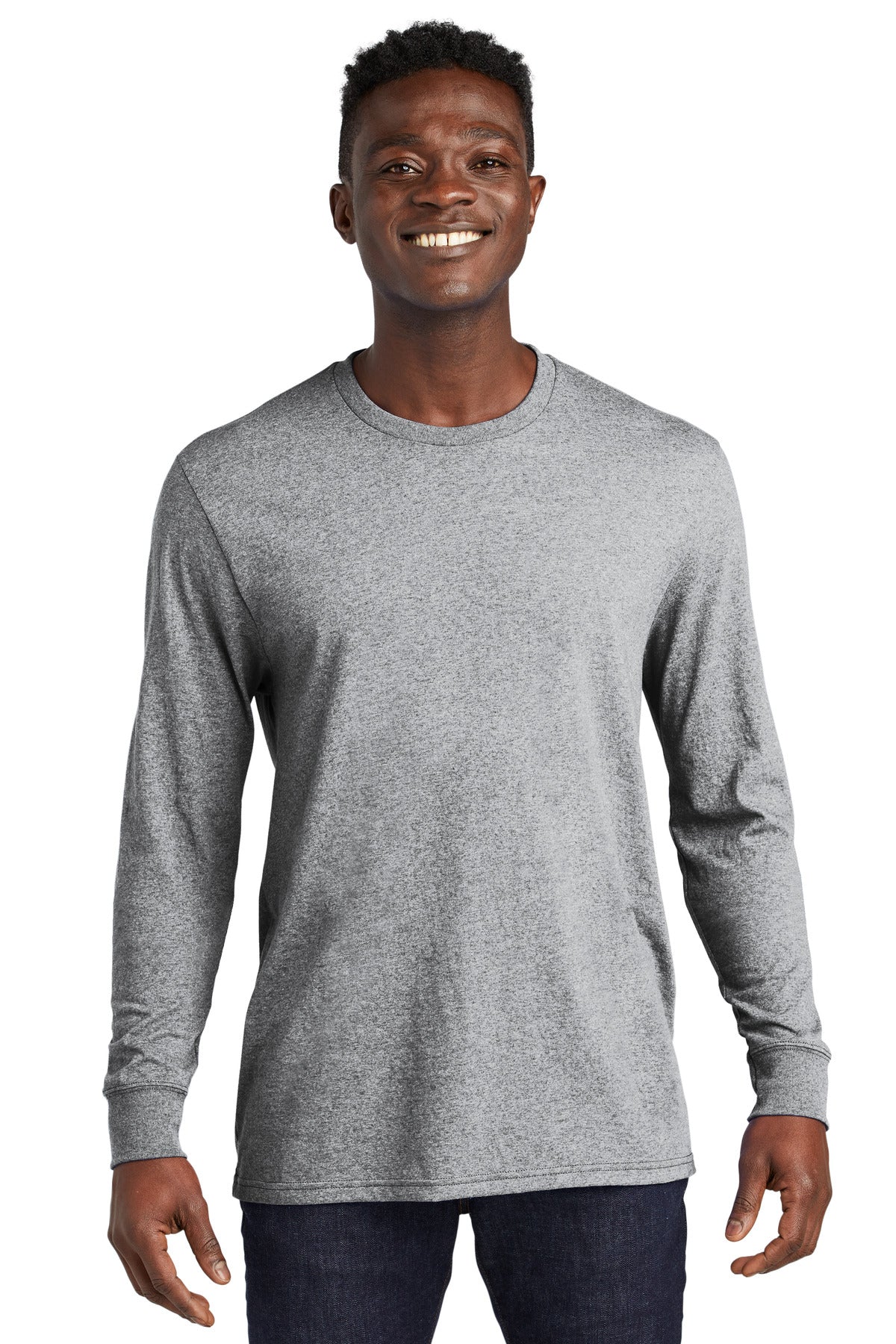 Allmade® Unisex Long Sleeve Recycled Blend Tee - Remade Gray Heather - XS