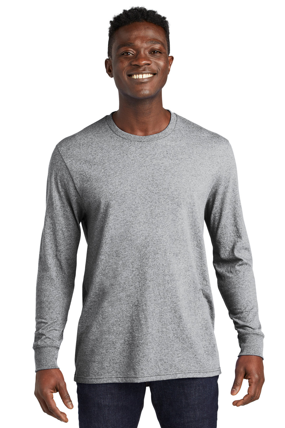 Allmade® Unisex Long Sleeve Recycled Blend Tee - Remade Gray Heather - XS