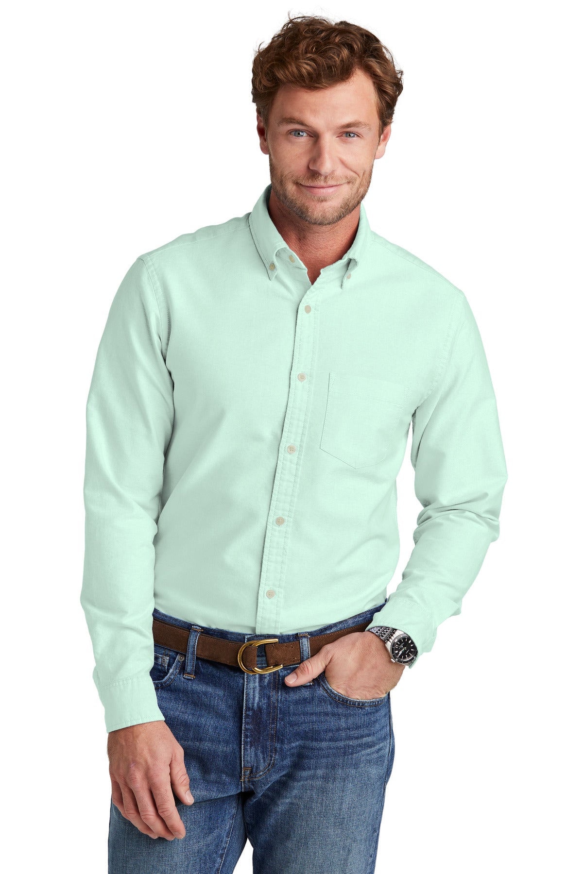 Brooks Brothers® Casual Oxford Cloth Shirt - Soft Mint - XS