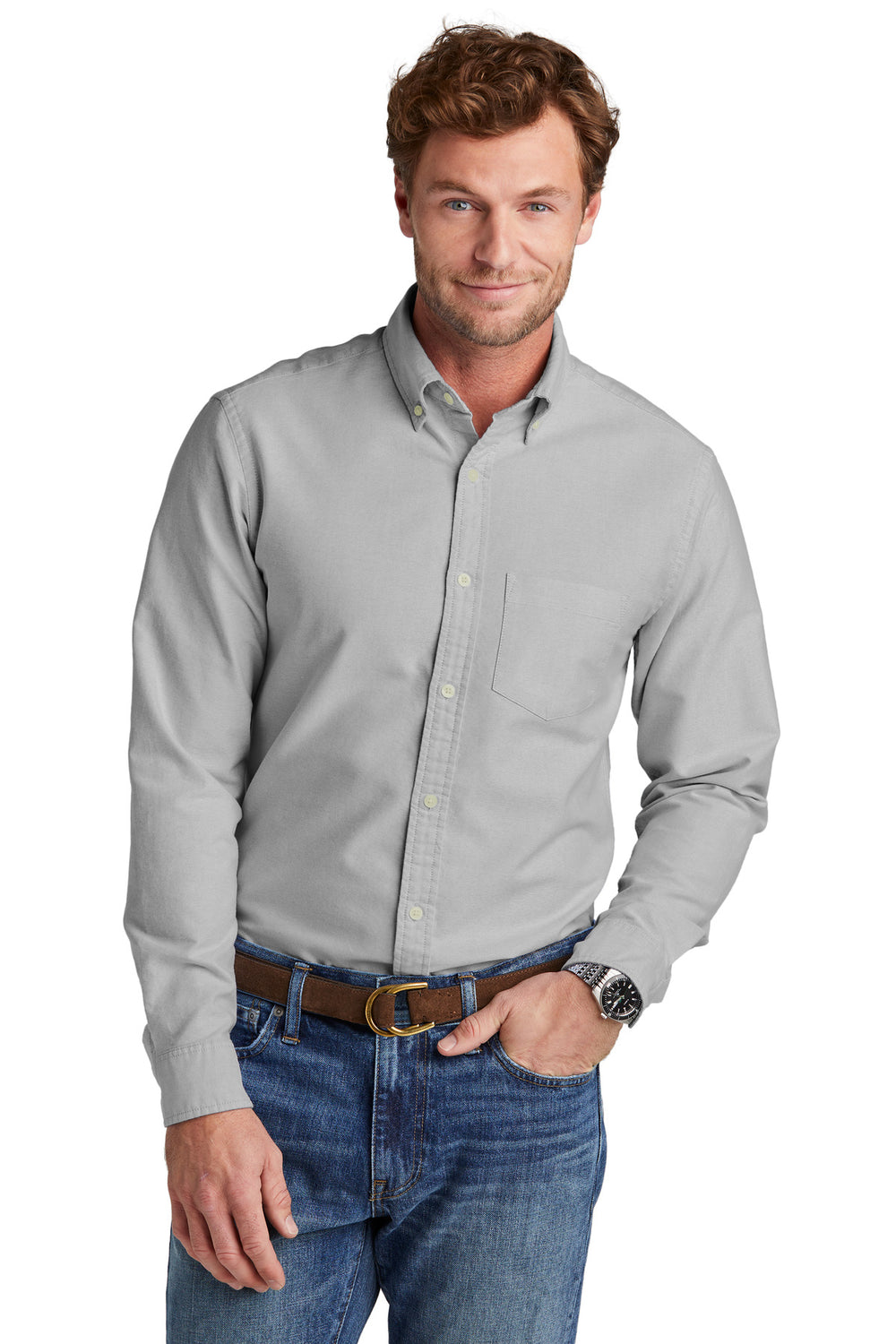 Brooks Brothers® Casual Oxford Cloth Shirt - Windsor Grey - XS