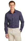 Brooks Brothers® Tech Stretch Patterned Shirt - Navy Blazer Multi Check - XS