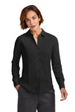 Brooks Brothers® Women’s Full-Button Satin Blouse - Deep Black - XS