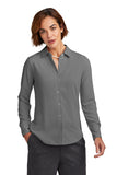 Brooks Brothers® Women’s Full-Button Satin Blouse - Shadow Grey - XS