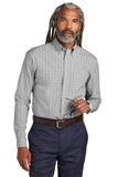 Brooks Brothers® Wrinkle-Free Stretch Patterned Shirt - Shadow Grey - XS