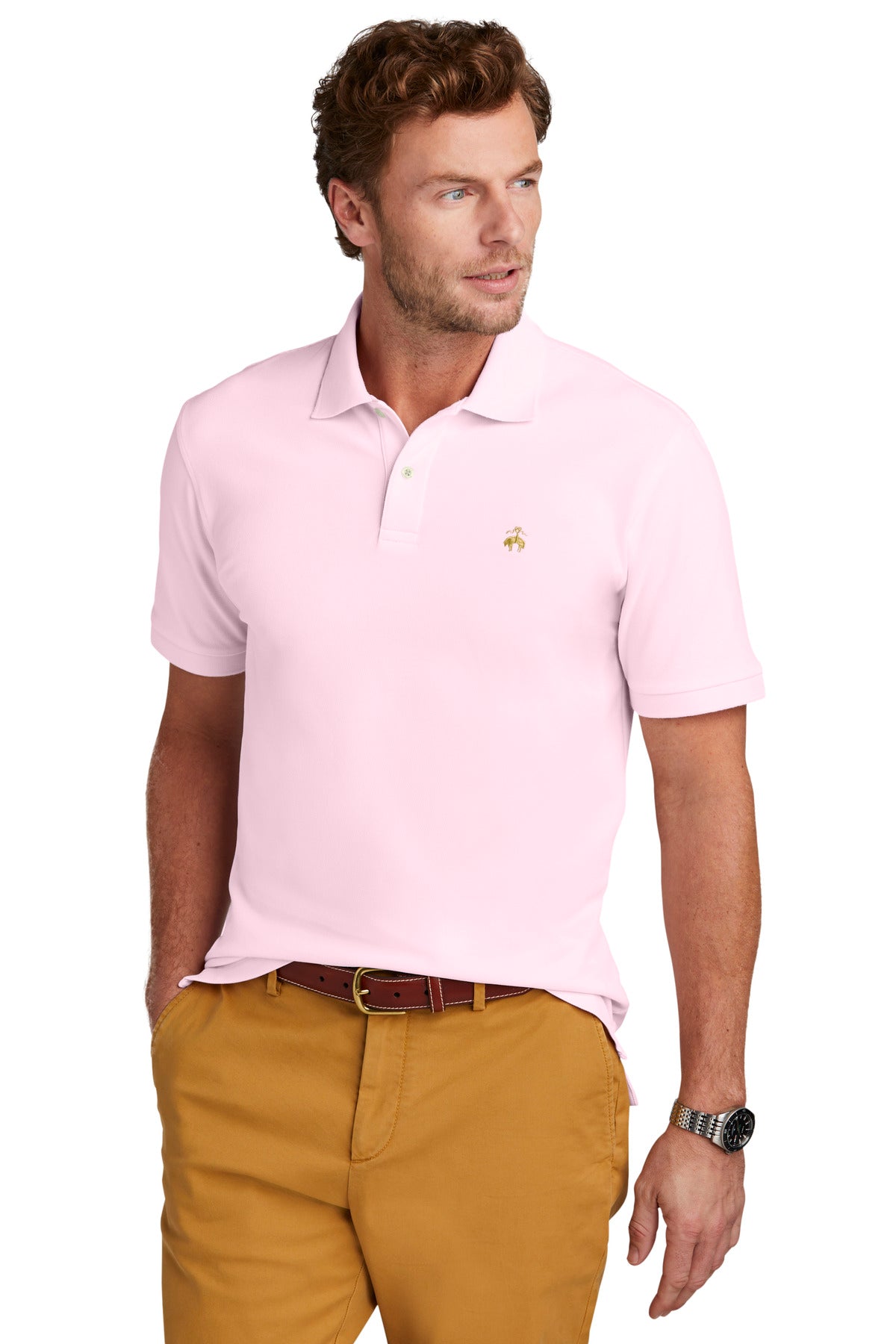 Brooks Brothers® Pima Cotton Pique Polo - Pearl Pink - XS