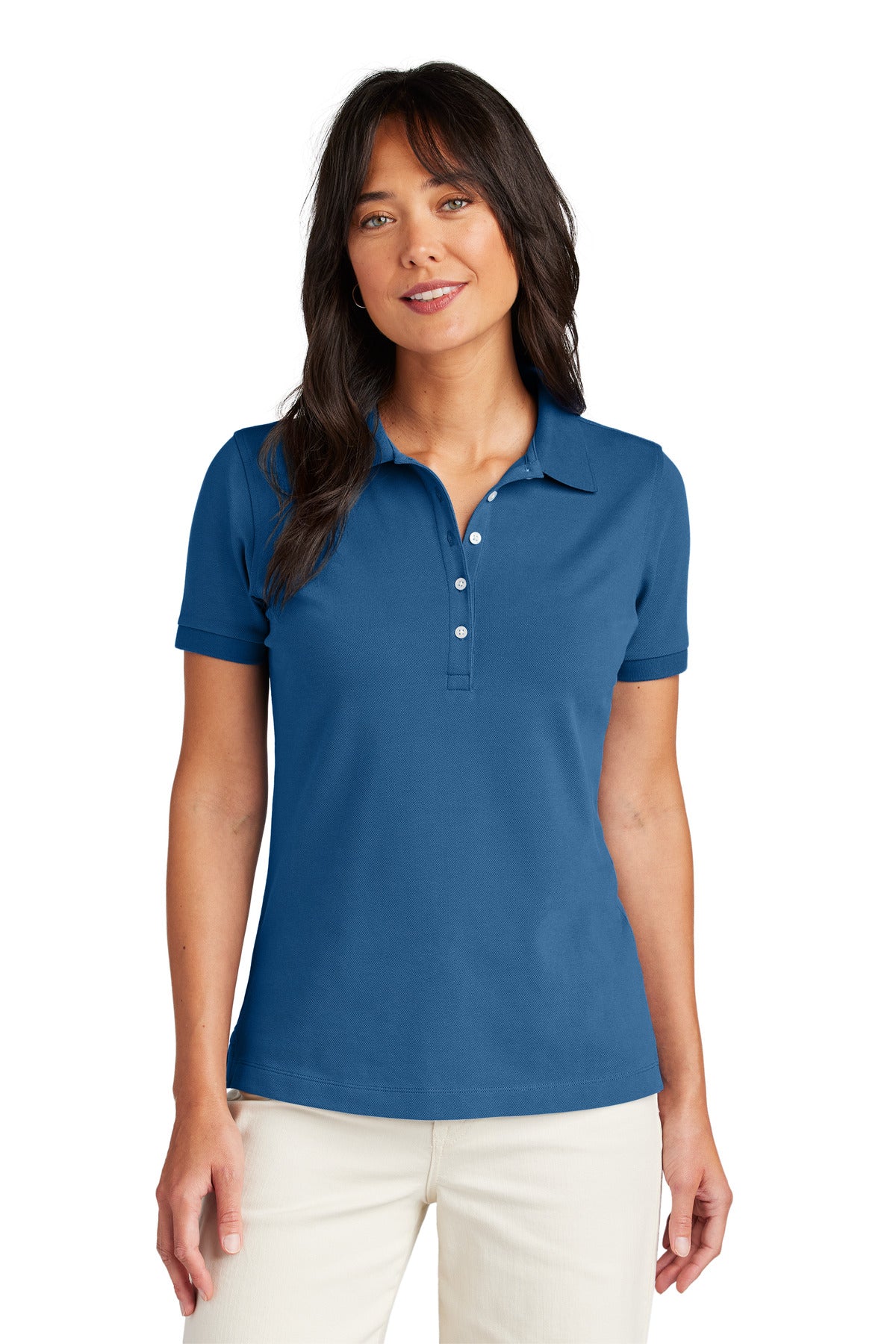 Brooks Brothers® Women’s Pima Cotton Pique Polo - Charter Blue - XS