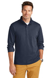 Brooks Brothers® Mid-Layer Stretch 1/2-Button - Navy Blazer Heather - XS