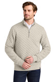 Brooks Brothers® Diamond Quilt 1/4-Zip - Oatmeal Heather - XS