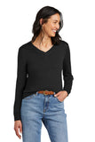 Brooks Brothers® Women’s Washable Merino V-Neck Sweater - Deep Black - XS