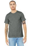 BELLA+CANVAS® Unisex Heather CVC Short Sleeve Tee - Deep Heather - XS