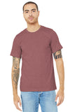 BELLA+CANVAS® Unisex Heather CVC Short Sleeve Tee - Heather Mauve - XS