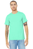 BELLA+CANVAS® Unisex Heather CVC Short Sleeve Tee - Heather Mint - XS