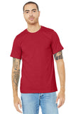 BELLA+CANVAS® Unisex Heather CVC Short Sleeve Tee - Solid Red Blend - 2XL