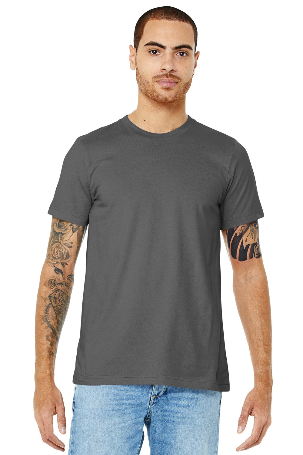 BELLA+CANVAS® Unisex Jersey Short Sleeve Tee - Asphalt - XS