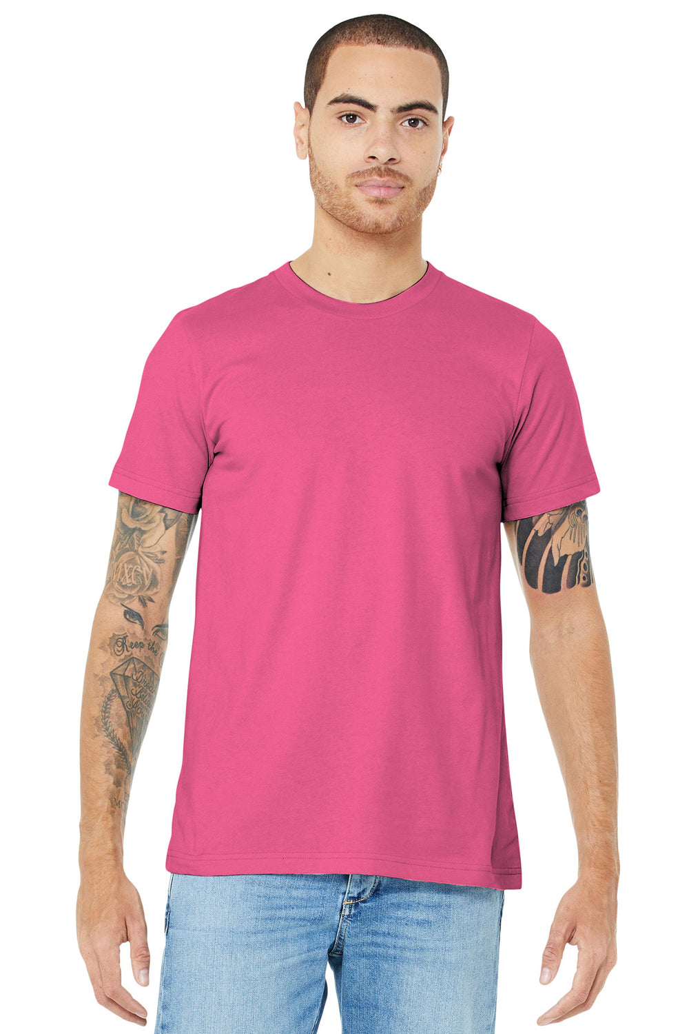 BELLA+CANVAS® Unisex Jersey Short Sleeve Tee - Charity Pink - XS