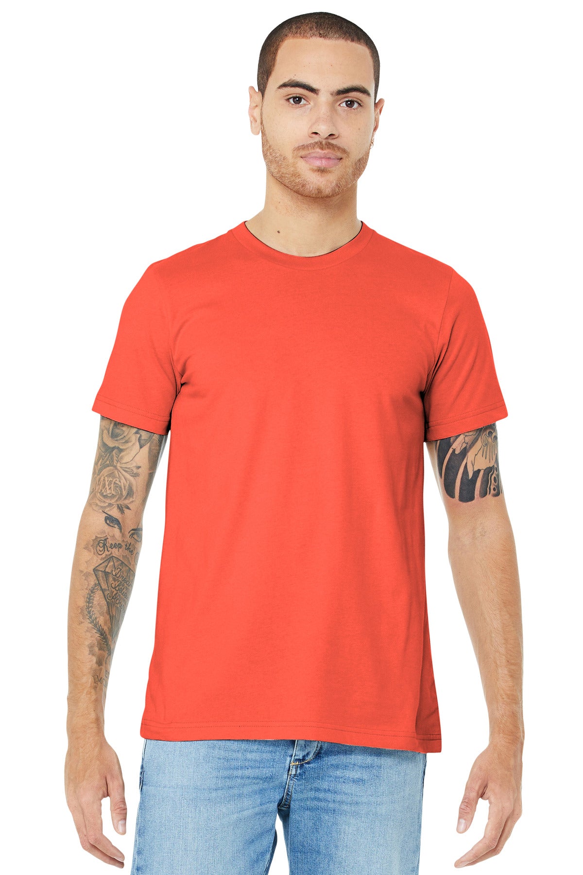 BELLA+CANVAS® Unisex Jersey Short Sleeve Tee - Coral - XS