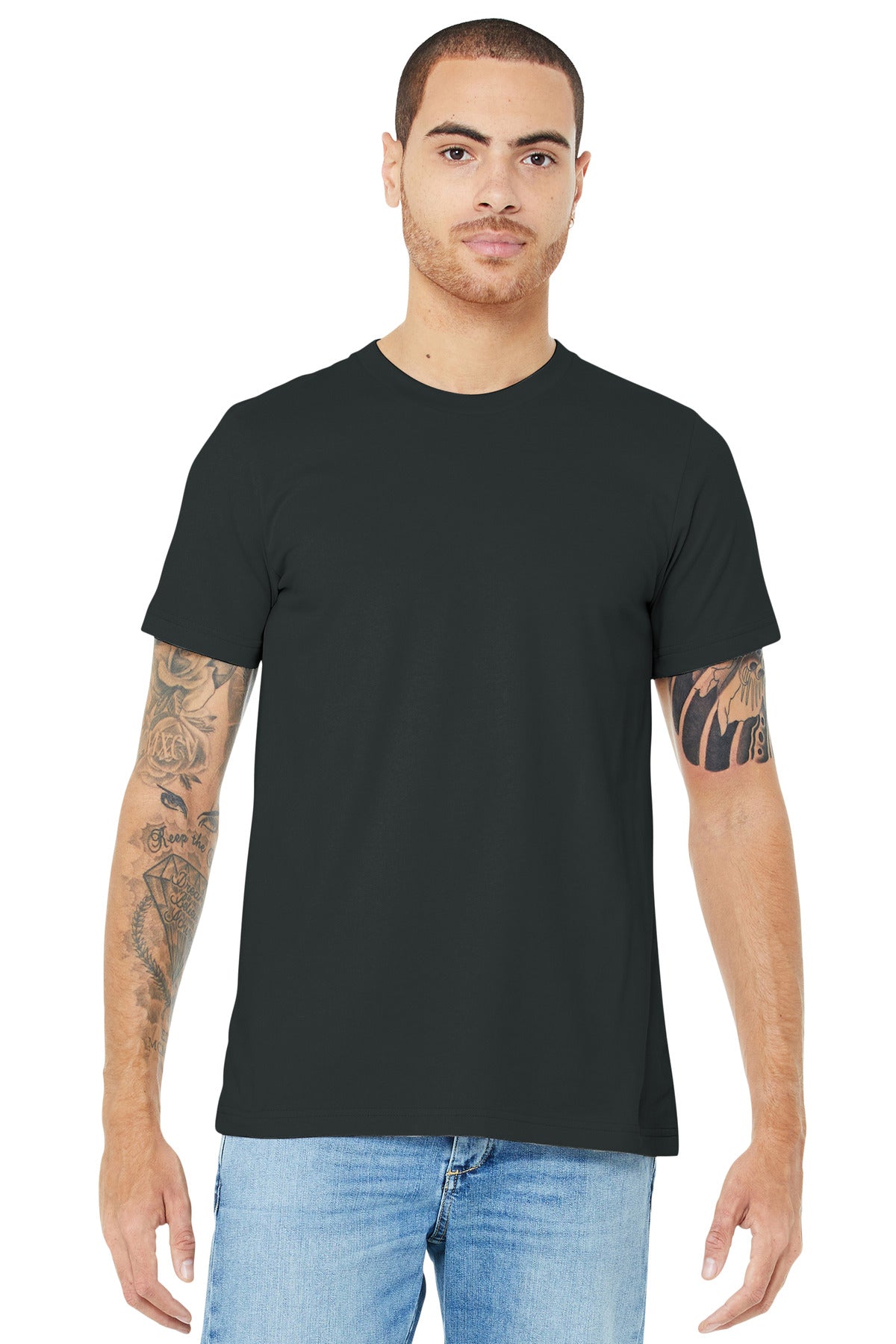 BELLA+CANVAS® Unisex Jersey Short Sleeve Tee - Dark Grey - XS