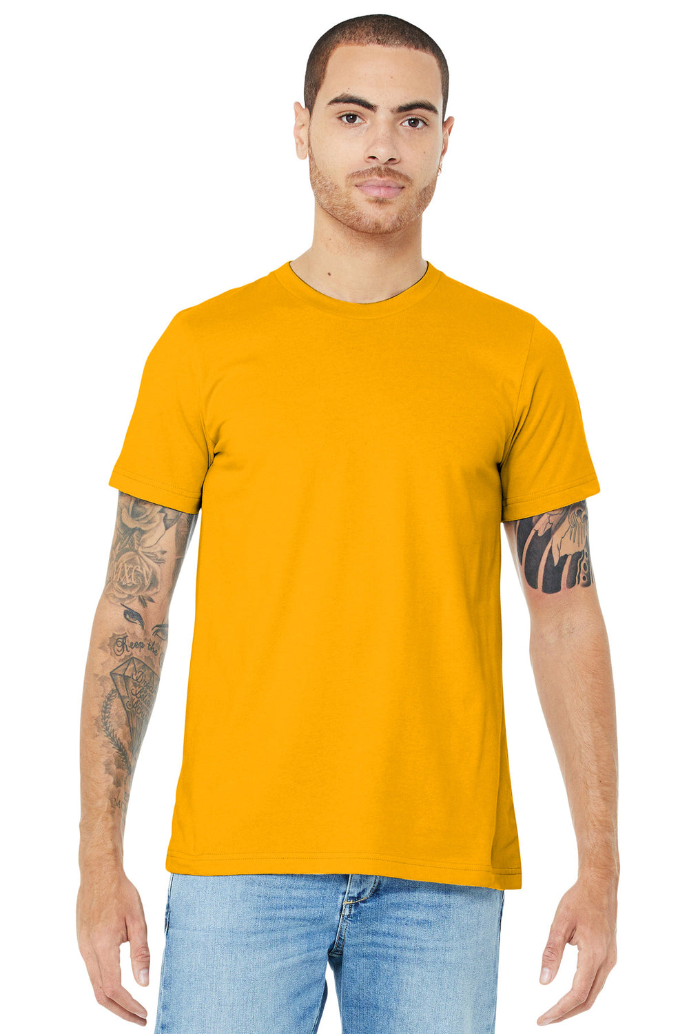 BELLA+CANVAS® Unisex Jersey Short Sleeve Tee - Gold - XS