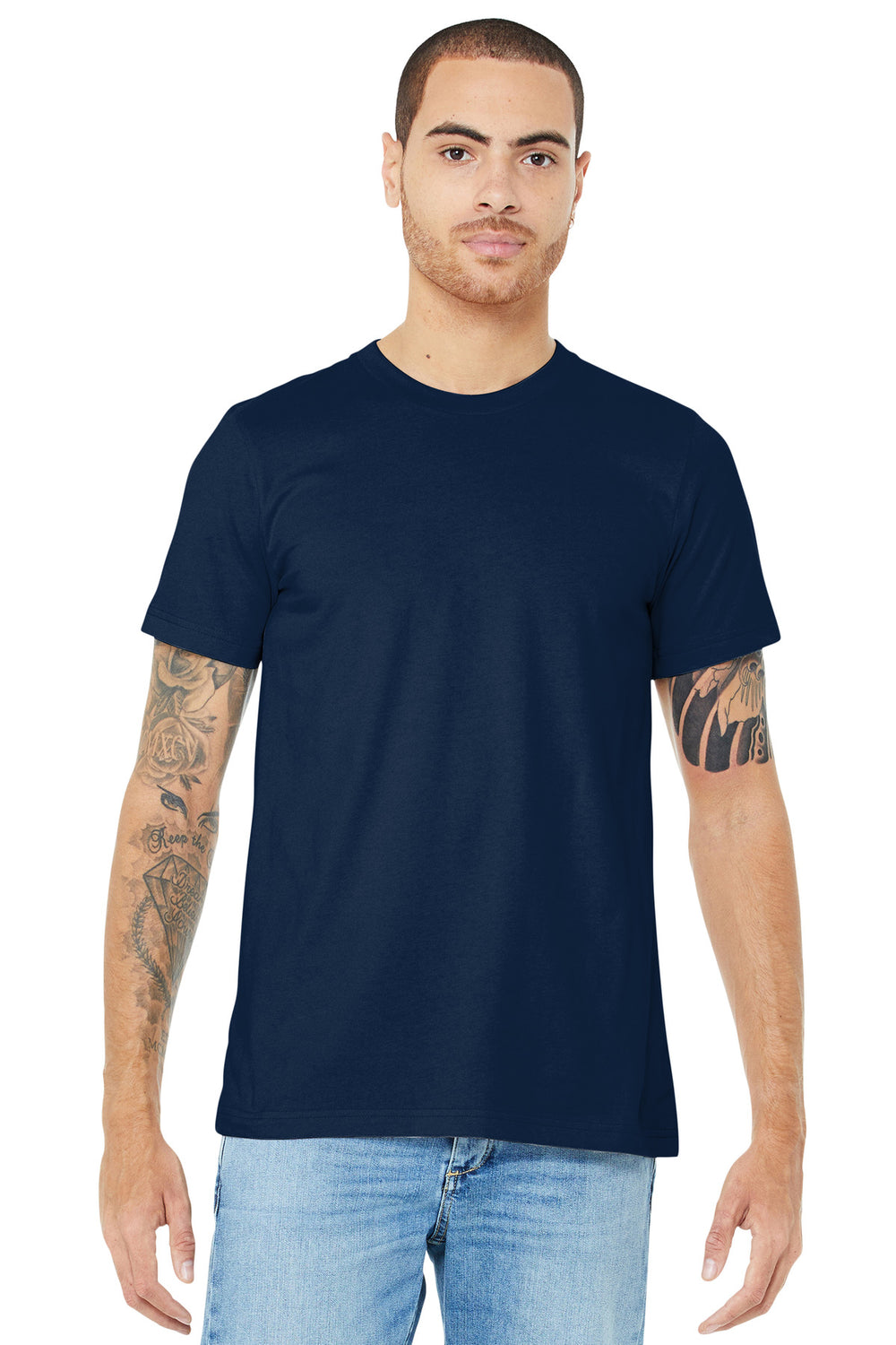 BELLA+CANVAS® Unisex Jersey Short Sleeve Tee - Navy - XS