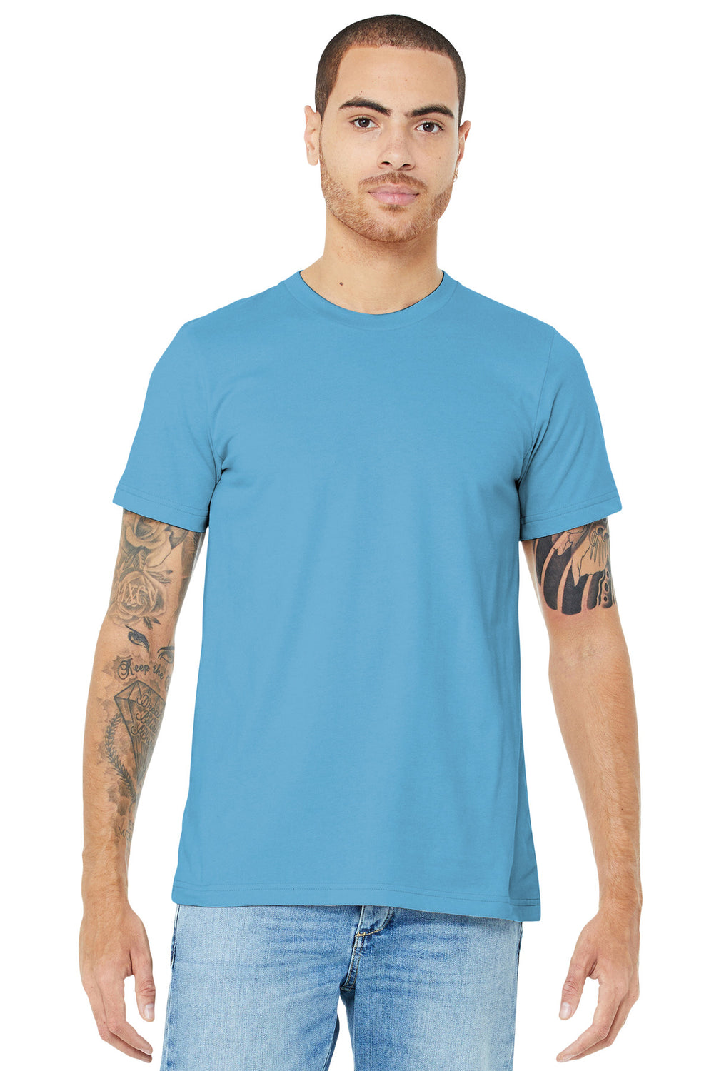 BELLA+CANVAS® Unisex Jersey Short Sleeve Tee - Ocean Blue - XS