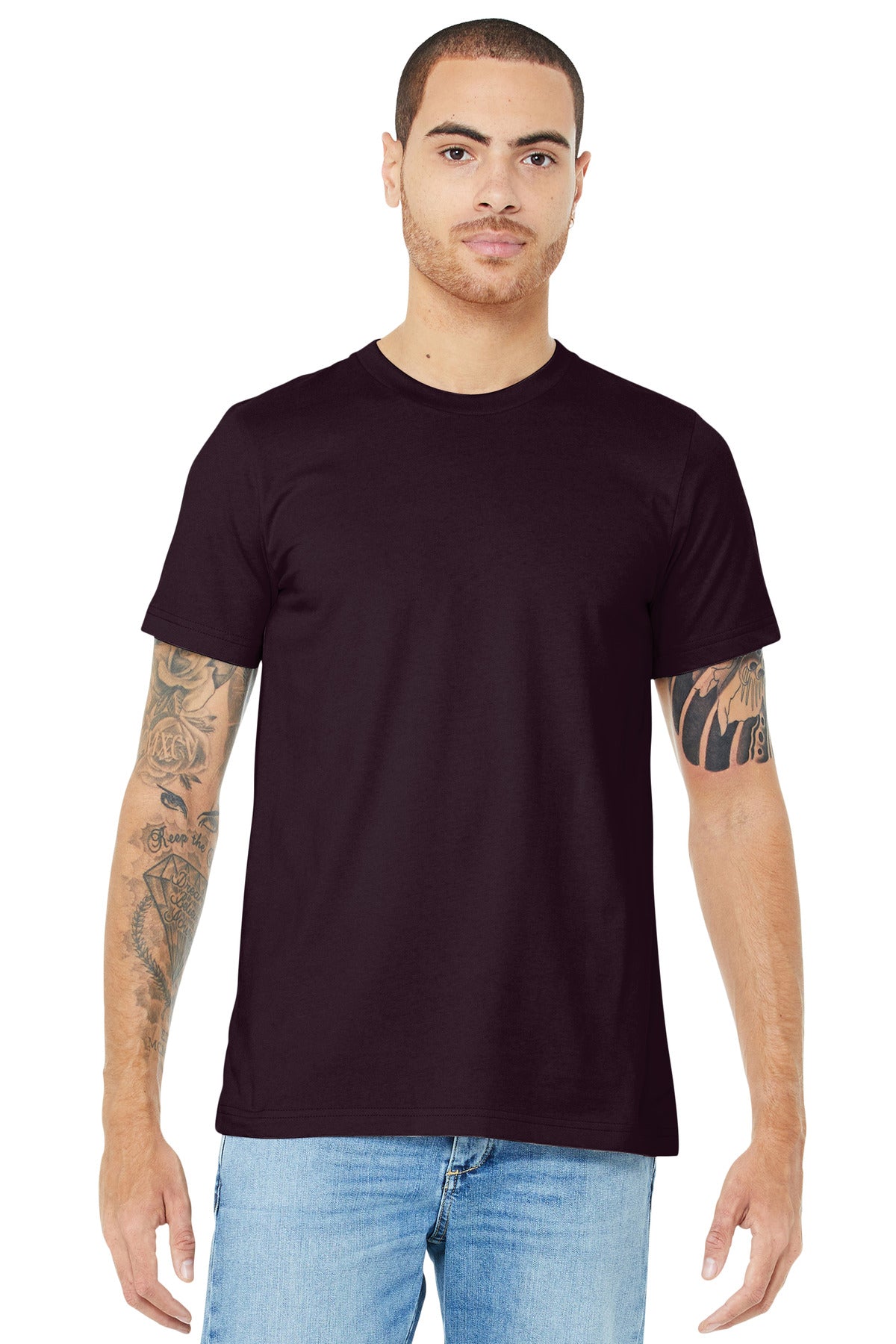 BELLA+CANVAS® Unisex Jersey Short Sleeve Tee - Oxblood Black - XS