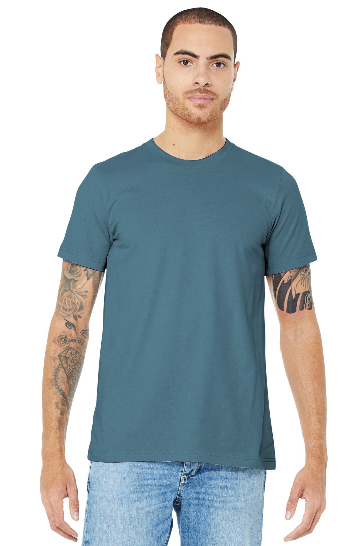 BELLA+CANVAS® Unisex Jersey Short Sleeve Tee - Steel Blue - XS