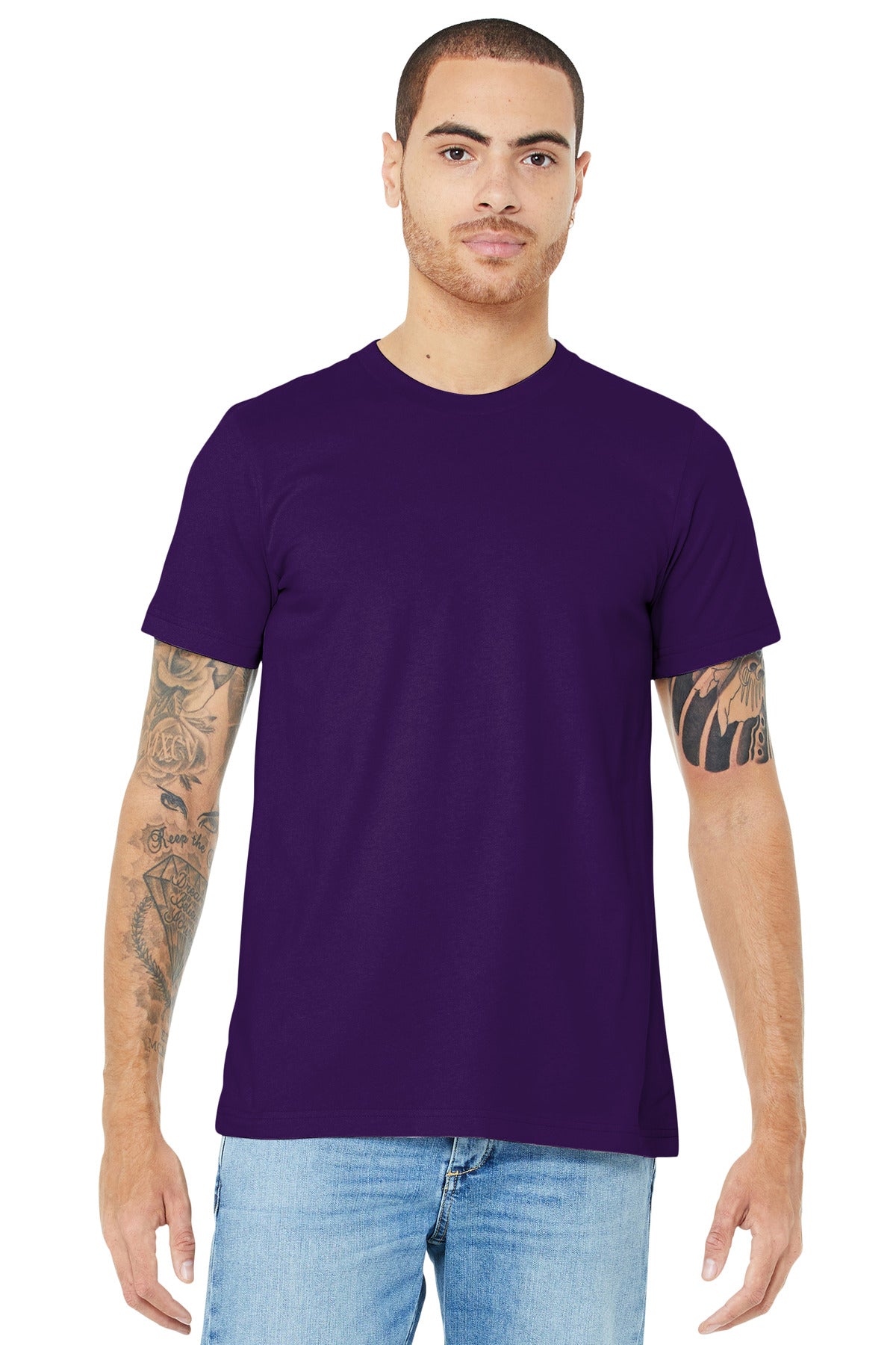 BELLA+CANVAS® Unisex Jersey Short Sleeve Tee - Team Purple - XS