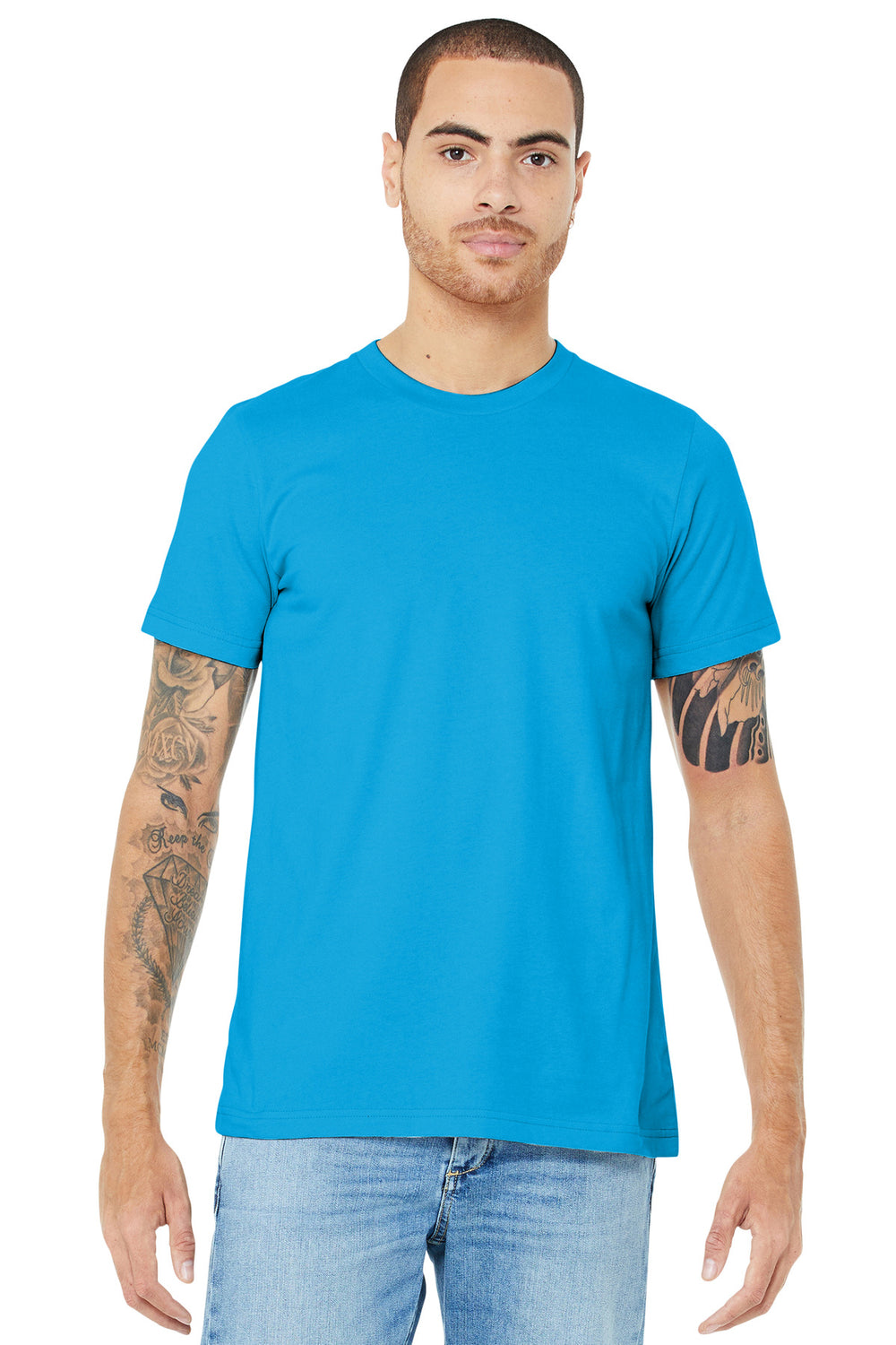 BELLA+CANVAS® Unisex Jersey Short Sleeve Tee - Turquoise - XS