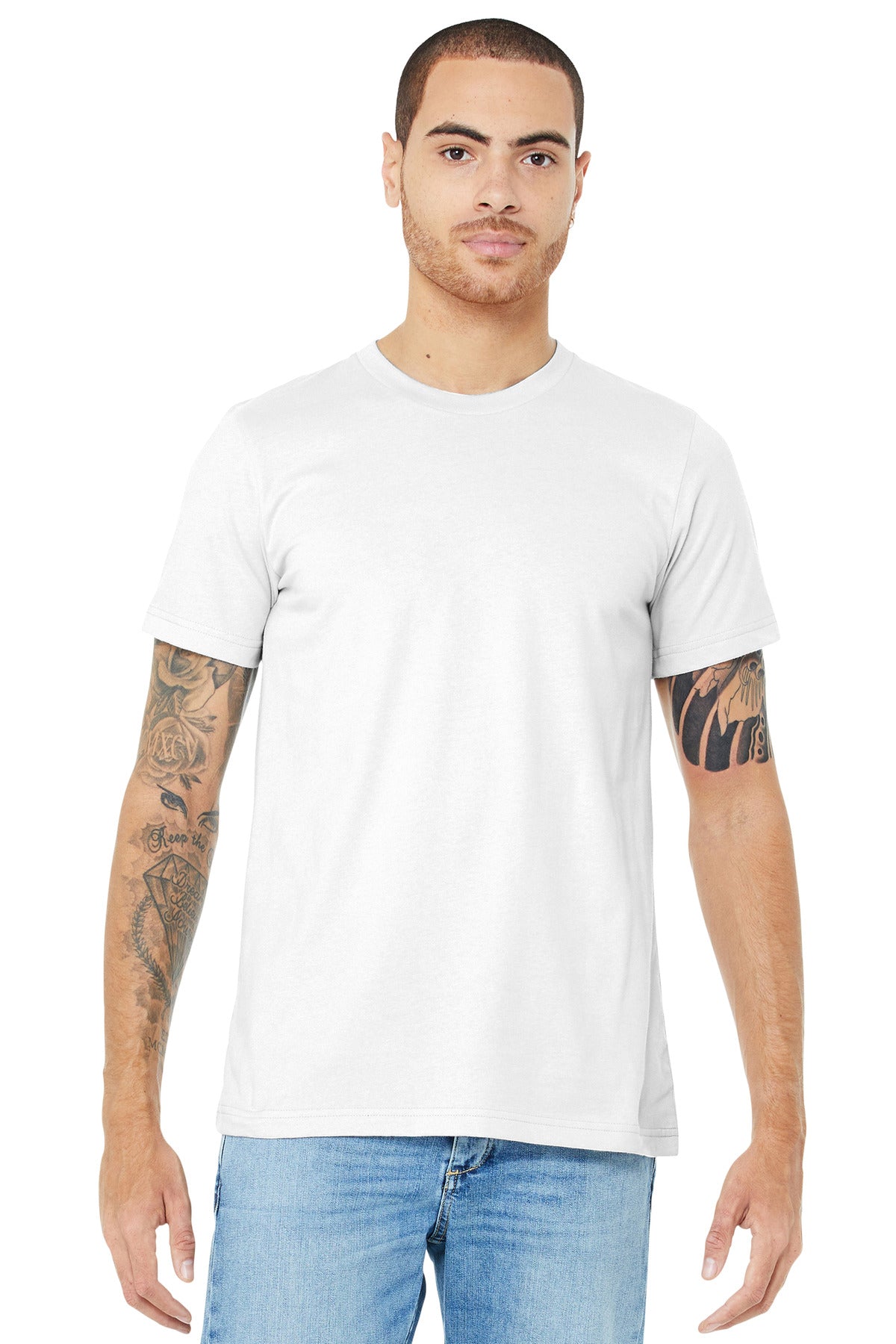 BELLA+CANVAS® Unisex Jersey Short Sleeve Tee - White - XS