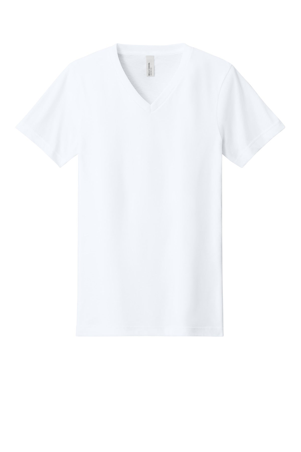 BELLA+CANVAS® Unisex Heather CVC V-Neck Tee - Solid White Blend - 2XL