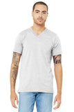 BELLA+CANVAS® Unisex Jersey Short Sleeve V-Neck Tee - Ash - XS