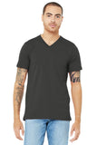 BELLA+CANVAS® Unisex Jersey Short Sleeve V-Neck Tee - Asphalt - XS
