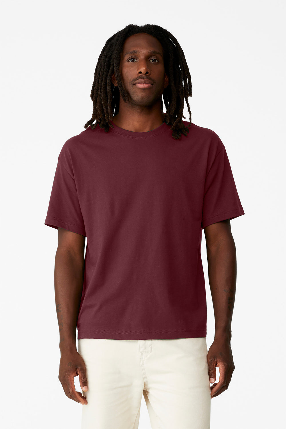 BELLA+CANVAS® Unisex 6-Ounce Heavyweight Tee - Maroon - XS