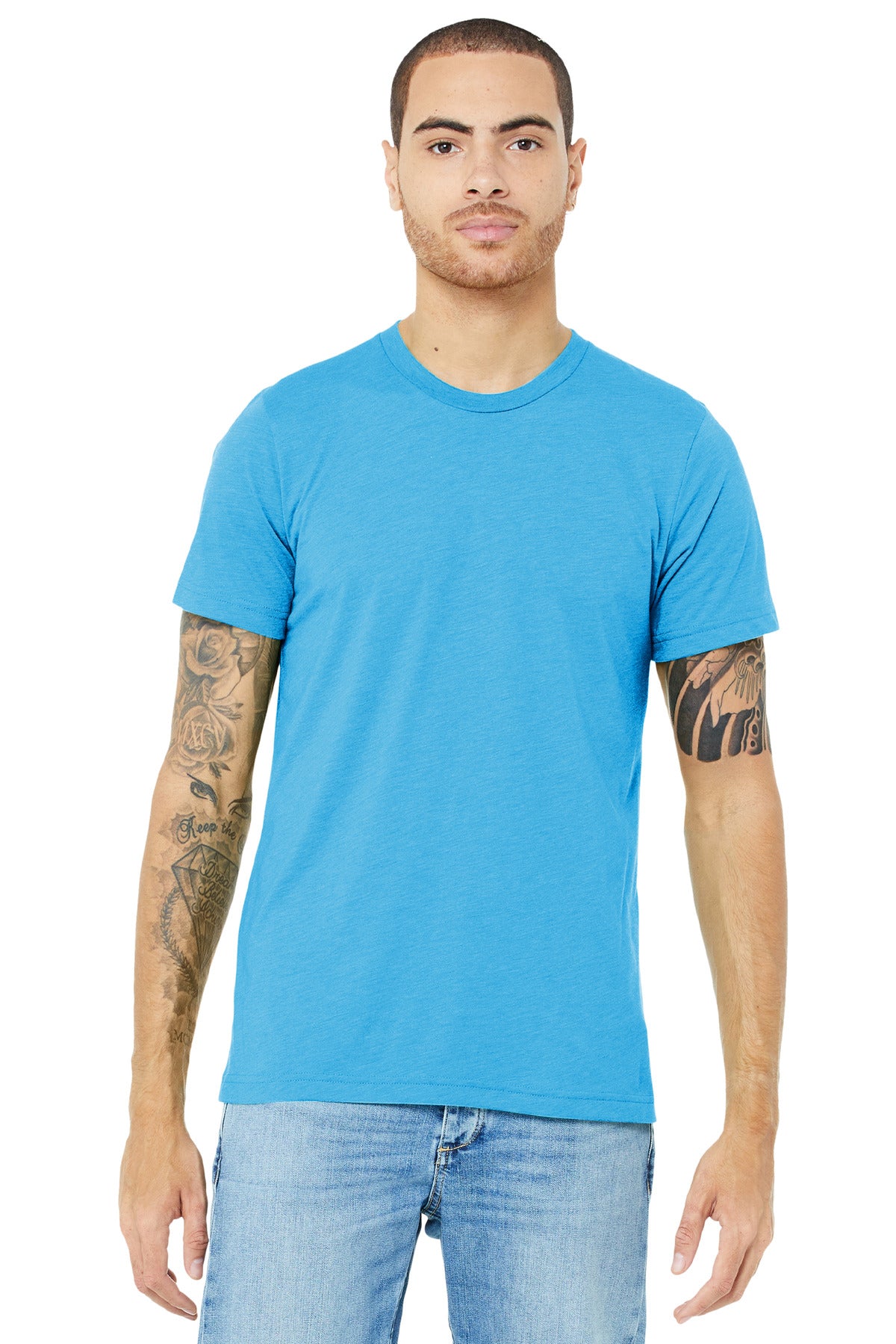 BELLA+CANVAS® Unisex Triblend Short Sleeve Tee - Aqua Triblend - XS