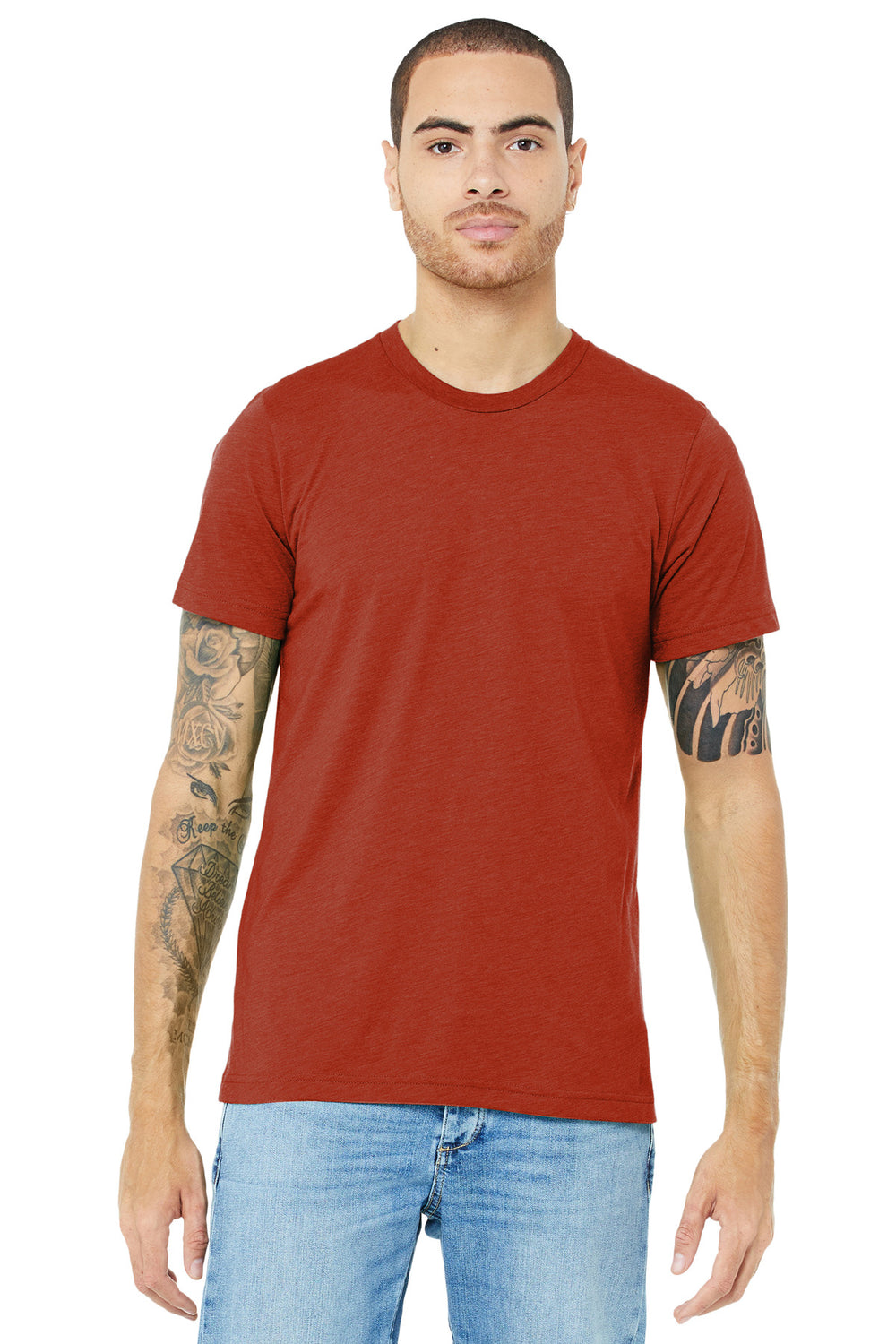 BELLA+CANVAS® Unisex Triblend Short Sleeve Tee - Brick Triblend - XS