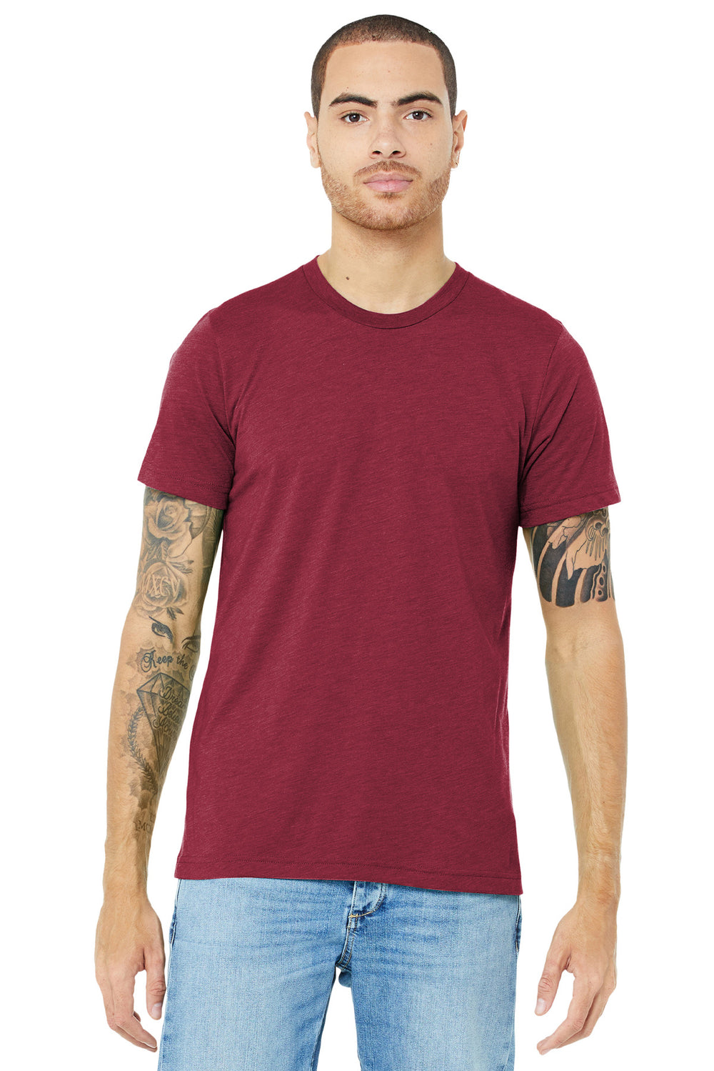 BELLA+CANVAS® Unisex Triblend Short Sleeve Tee - Cardinal Triblend - XS