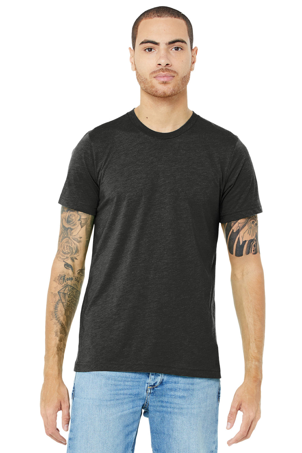 BELLA+CANVAS® Unisex Triblend Short Sleeve Tee - Charcoal-Black Triblend - XS