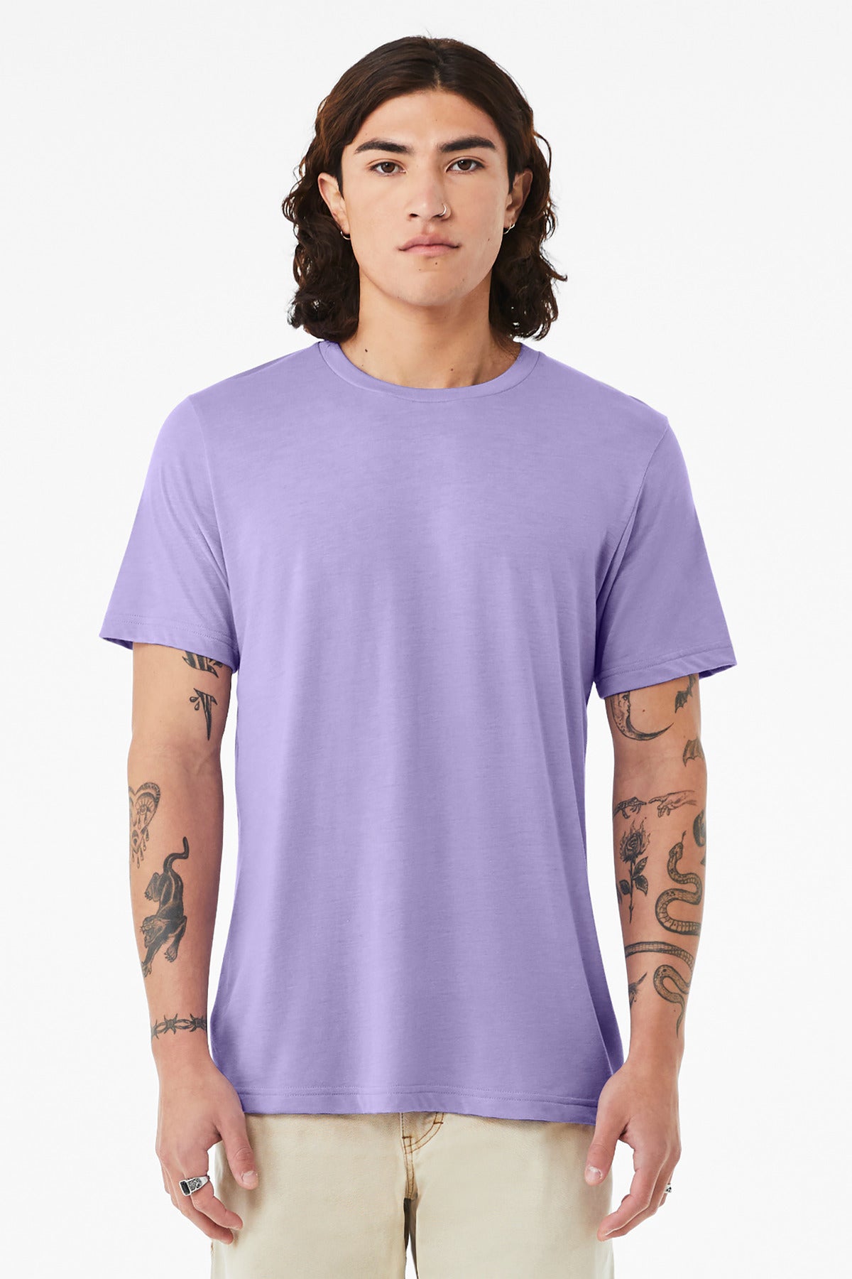 BELLA+CANVAS® Unisex Triblend Short Sleeve Tee - Dark Lavender Triblend - 2XL