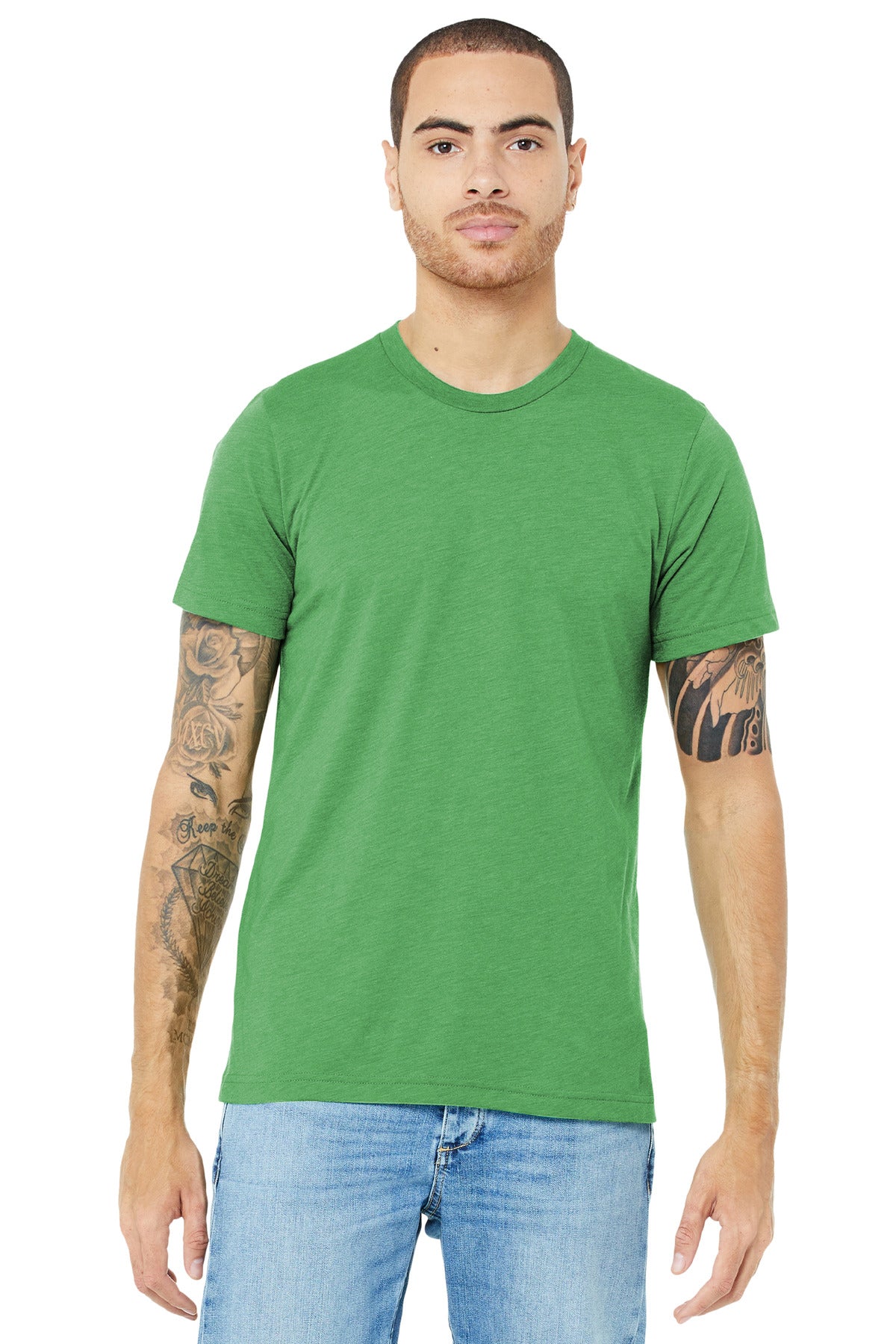 BELLA+CANVAS® Unisex Triblend Short Sleeve Tee - Green Triblend - XS