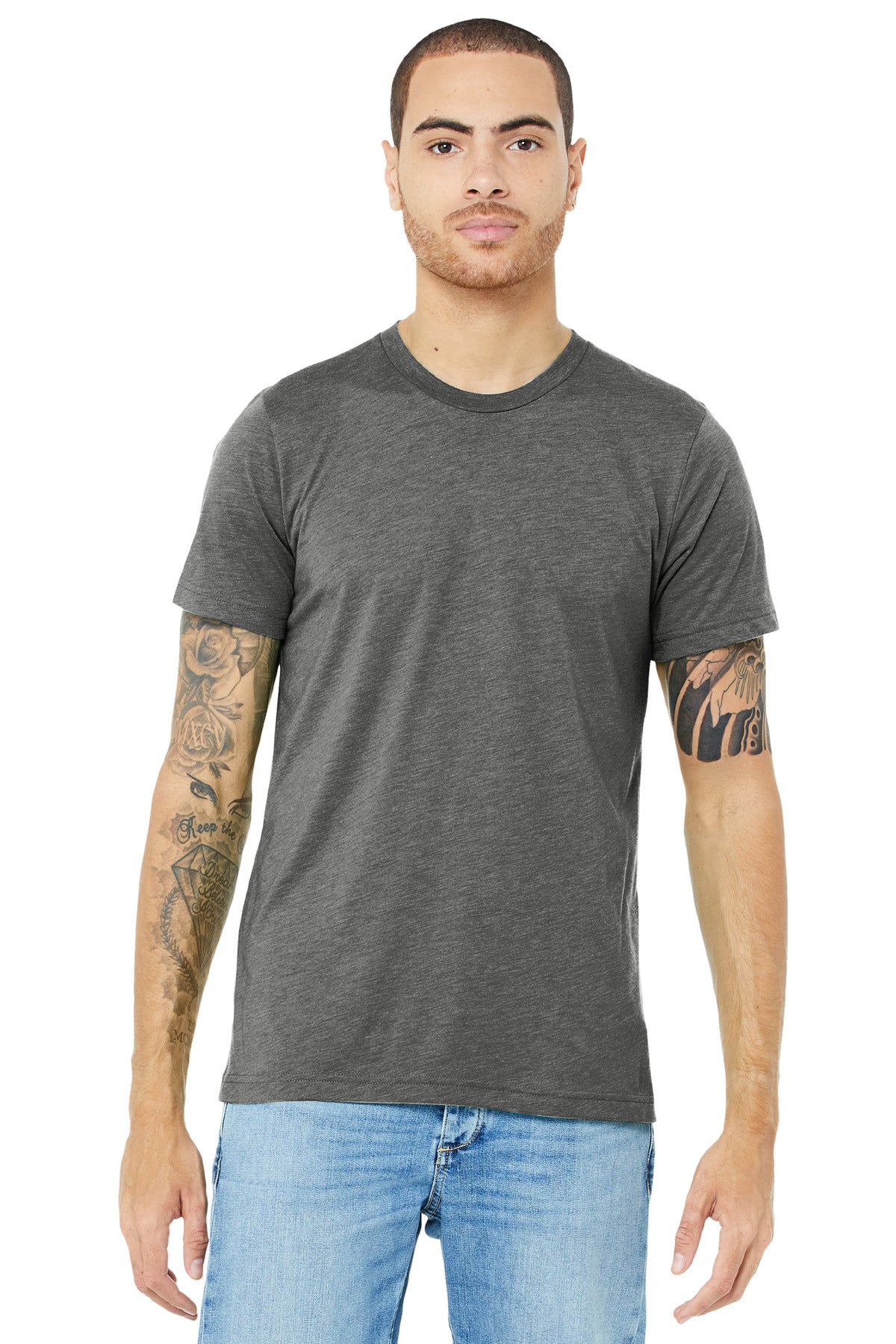 BELLA+CANVAS® Unisex Triblend Short Sleeve Tee - Grey Triblend - XS
