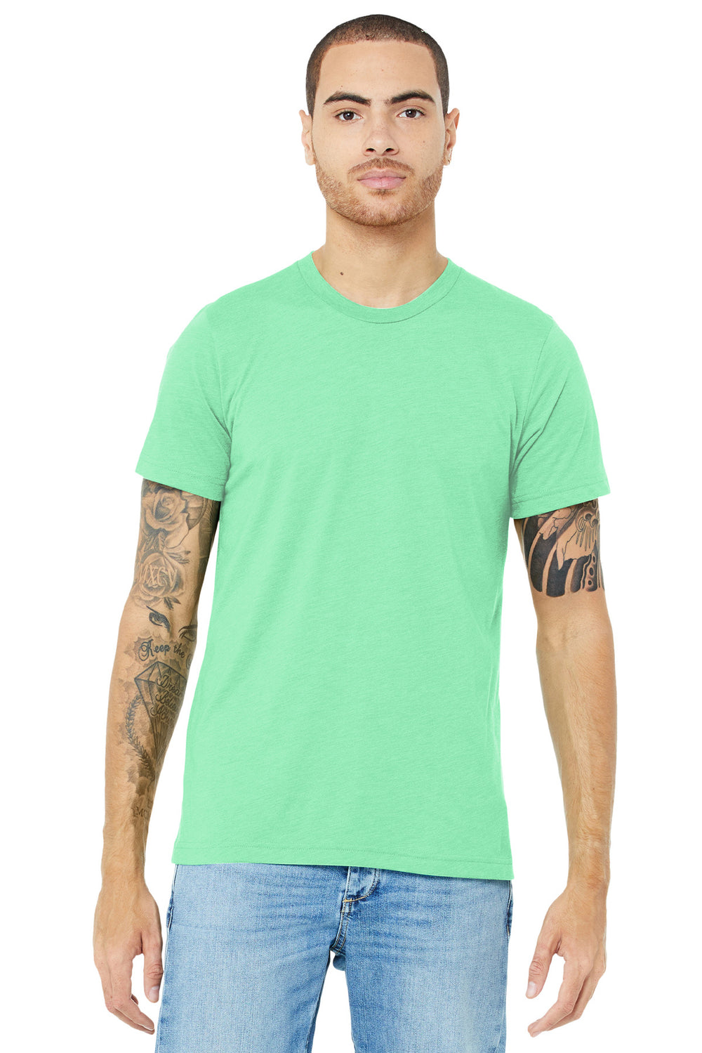 BELLA+CANVAS® Unisex Triblend Short Sleeve Tee - Mint Triblend - XS