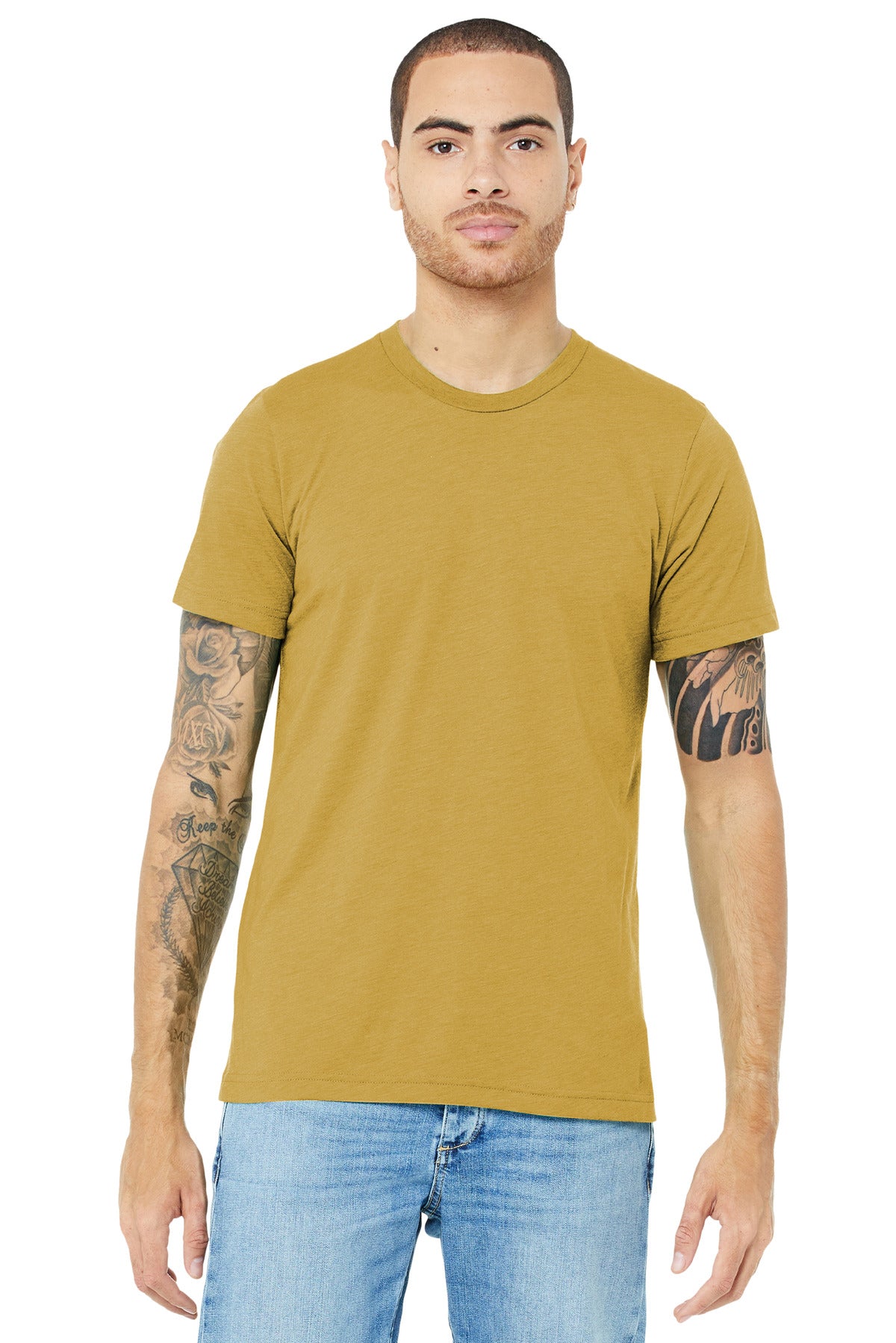 BELLA+CANVAS® Unisex Triblend Short Sleeve Tee - Mustard Triblend - XS