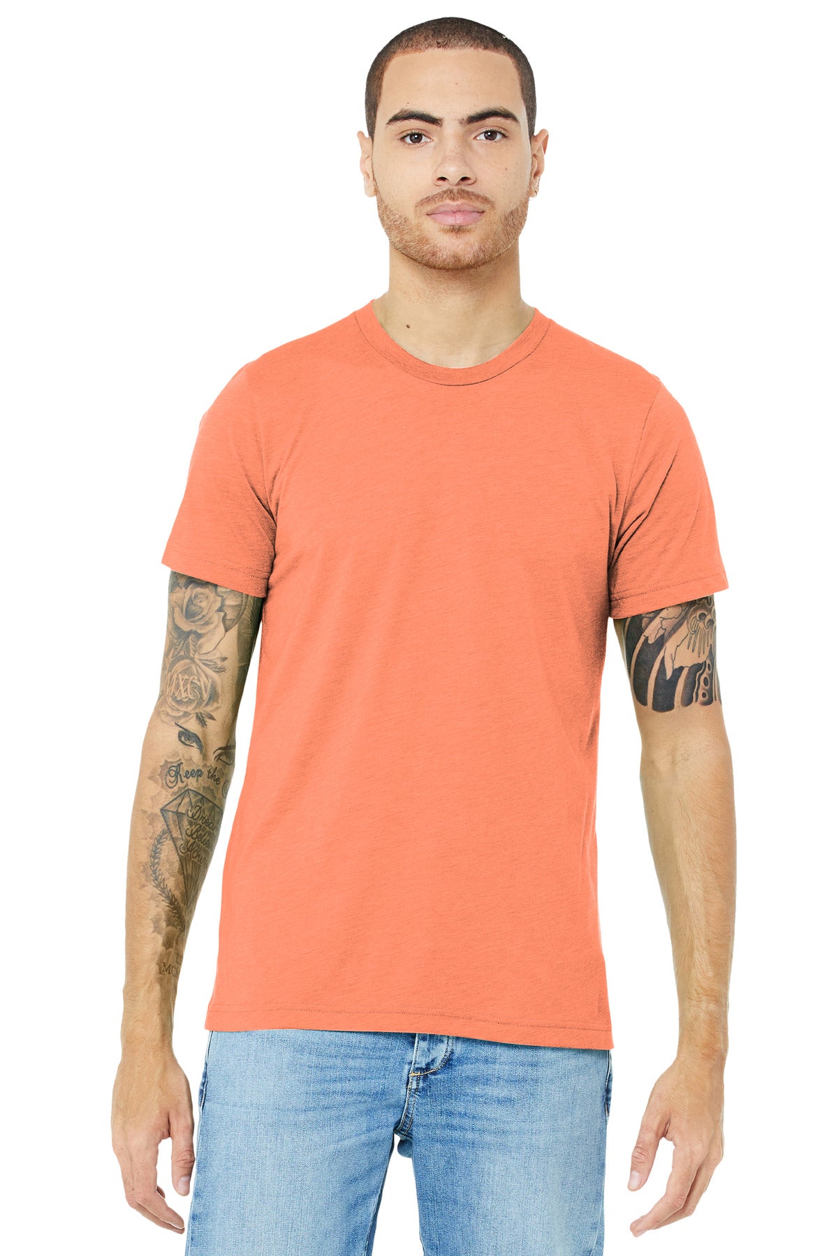 BELLA+CANVAS® Unisex Triblend Short Sleeve Tee - Orange Triblend - XS