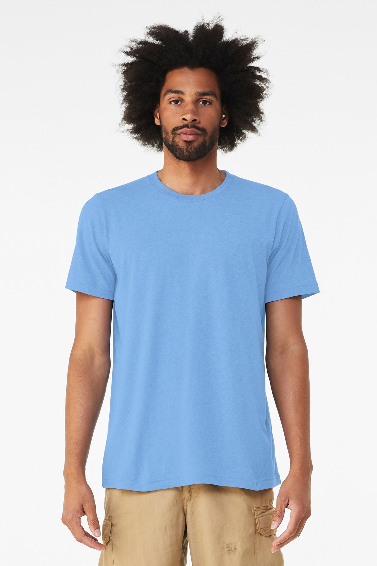 BELLA+CANVAS® Unisex Triblend Short Sleeve Tee - Solid Carolina Blue Triblend - 2XL