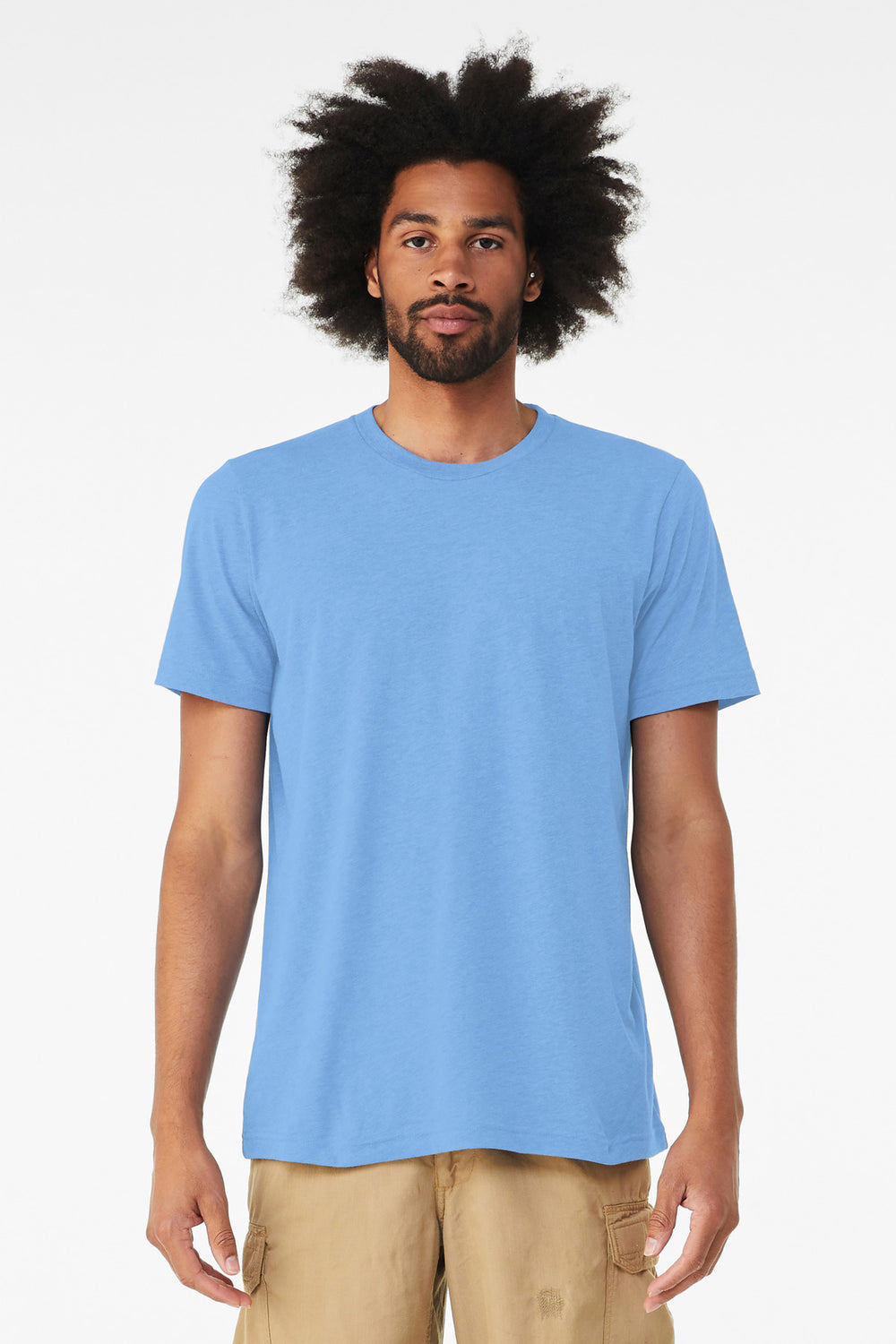 BELLA+CANVAS® Unisex Triblend Short Sleeve Tee - Solid Carolina Blue Triblend - 2XL