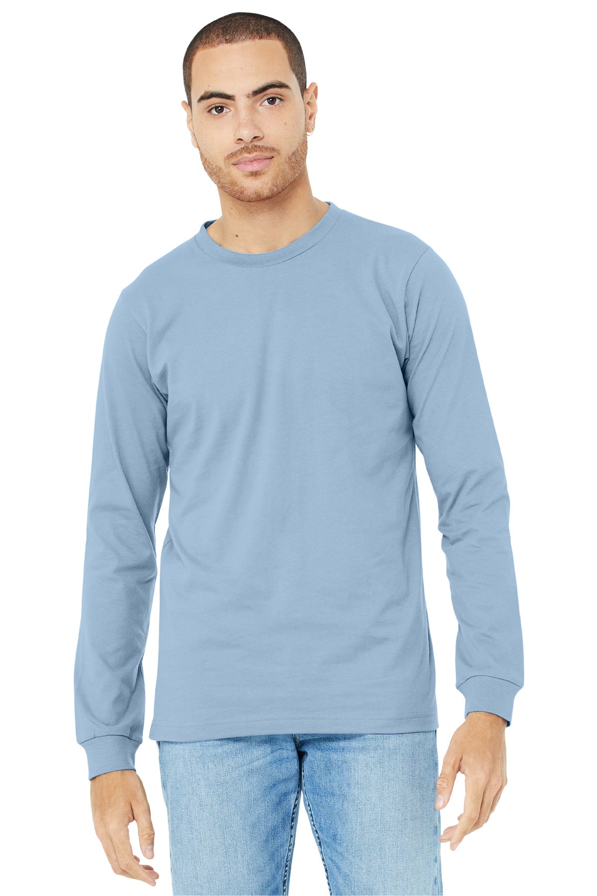 BELLA+CANVAS® Unisex Jersey Long Sleeve Tee - Baby Blue - 2XL