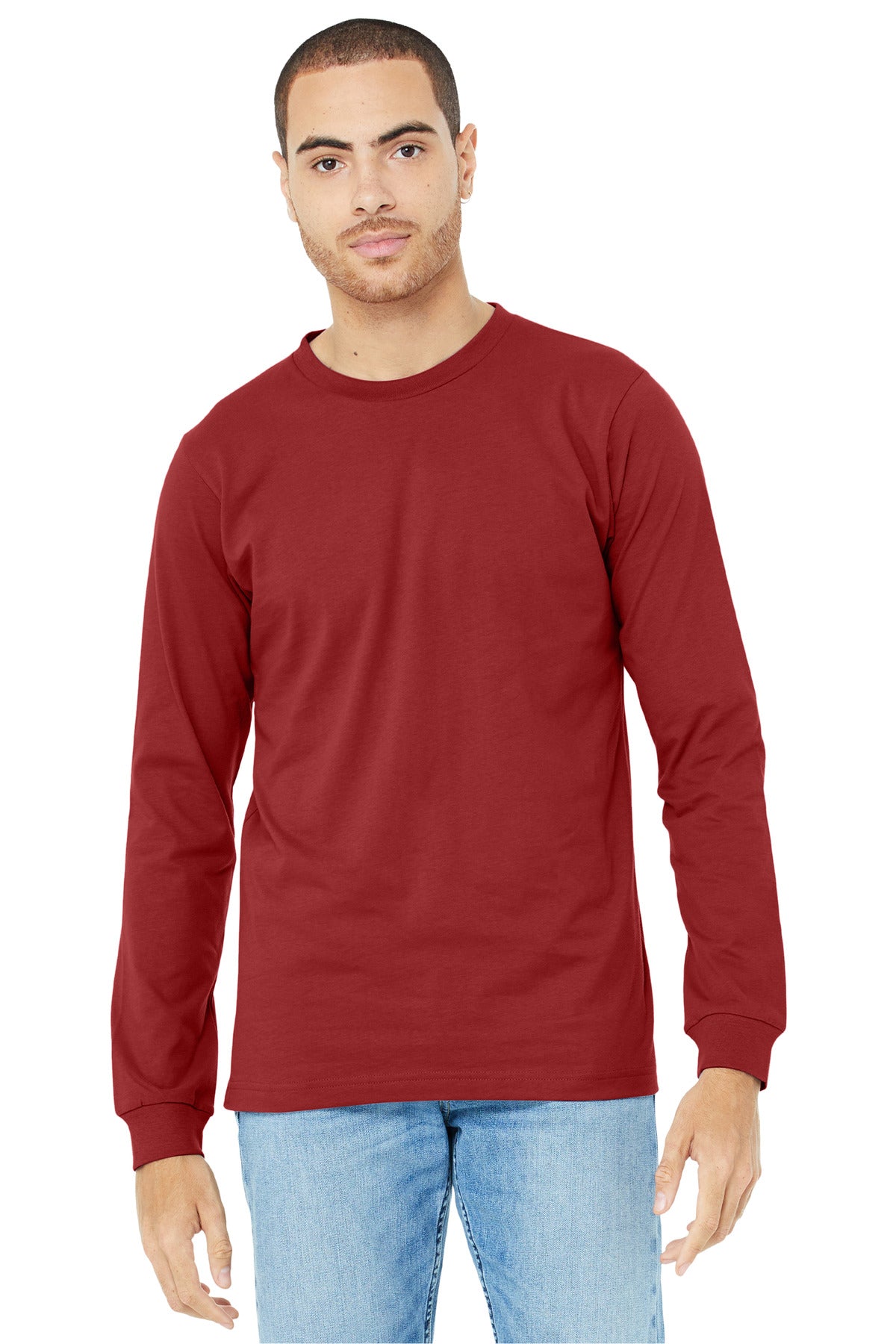 BELLA+CANVAS® Unisex Jersey Long Sleeve Tee - Canvas Red - 2XL