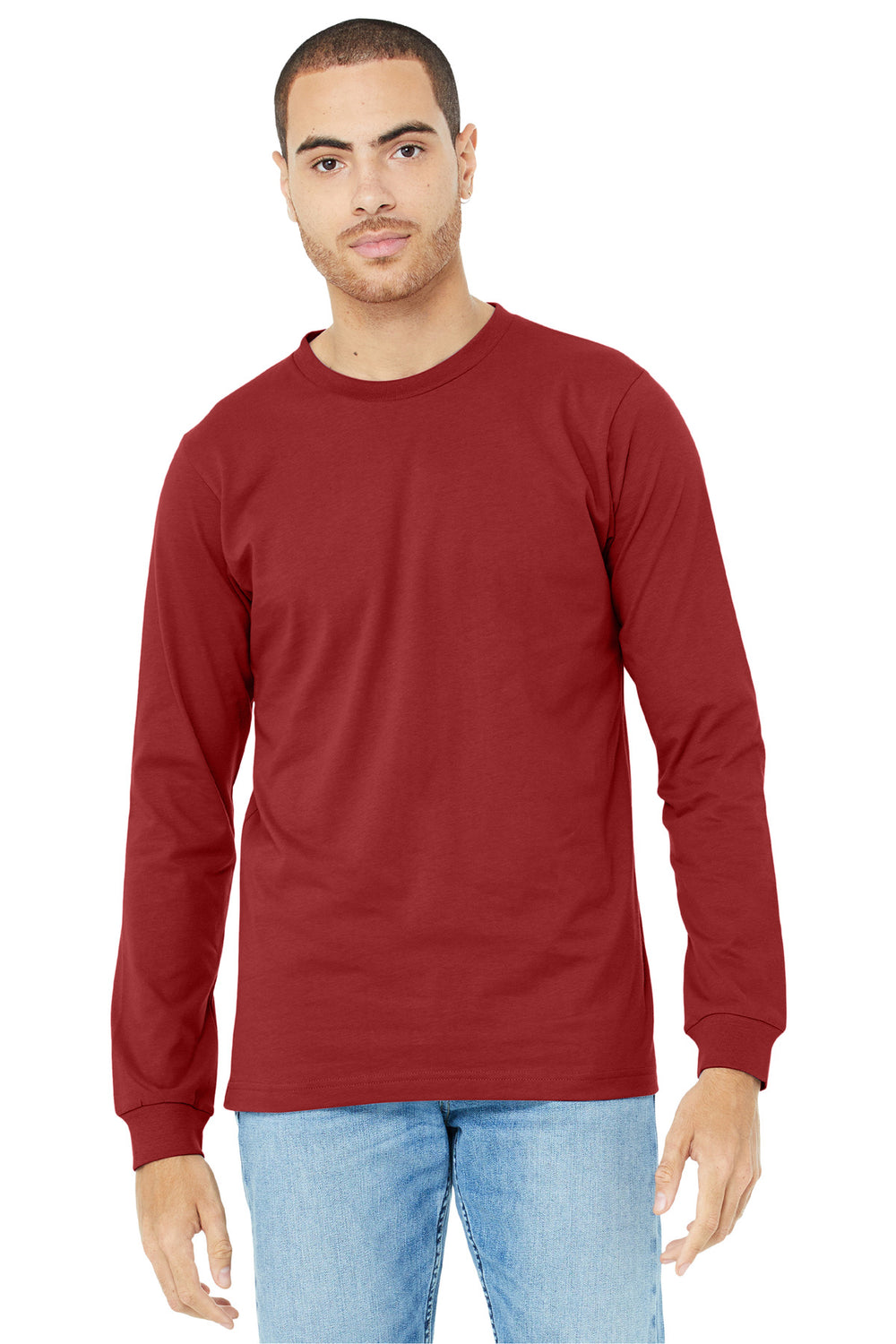 BELLA+CANVAS® Unisex Jersey Long Sleeve Tee - Canvas Red - 2XL