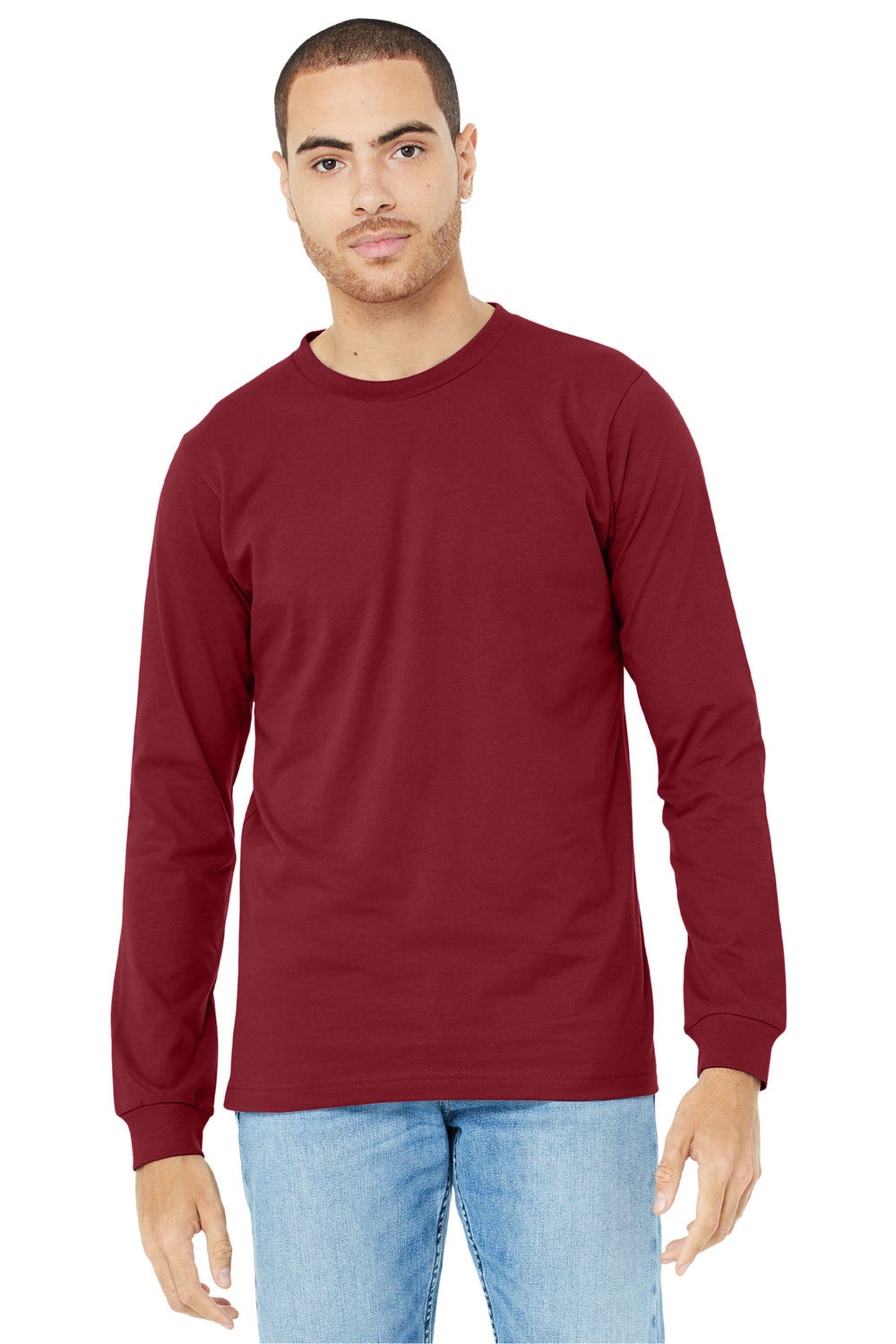 BELLA+CANVAS® Unisex Jersey Long Sleeve Tee - Cardinal - 2XL
