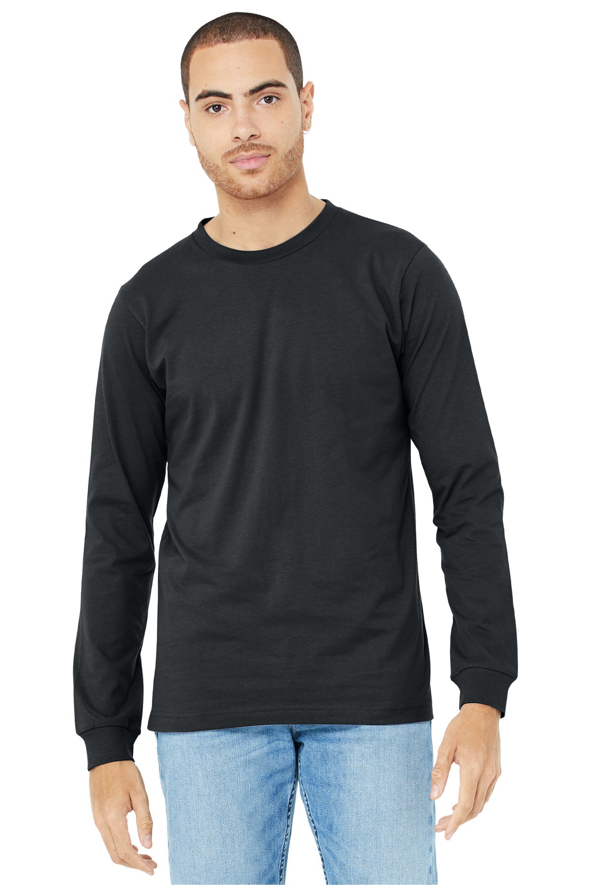 BELLA+CANVAS® Unisex Jersey Long Sleeve Tee - Dark Grey - 2XL